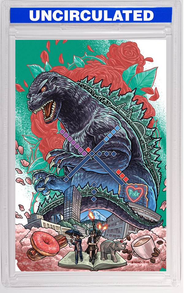 Godzilla Vs America: Portland Variant (Dewey Full Art)