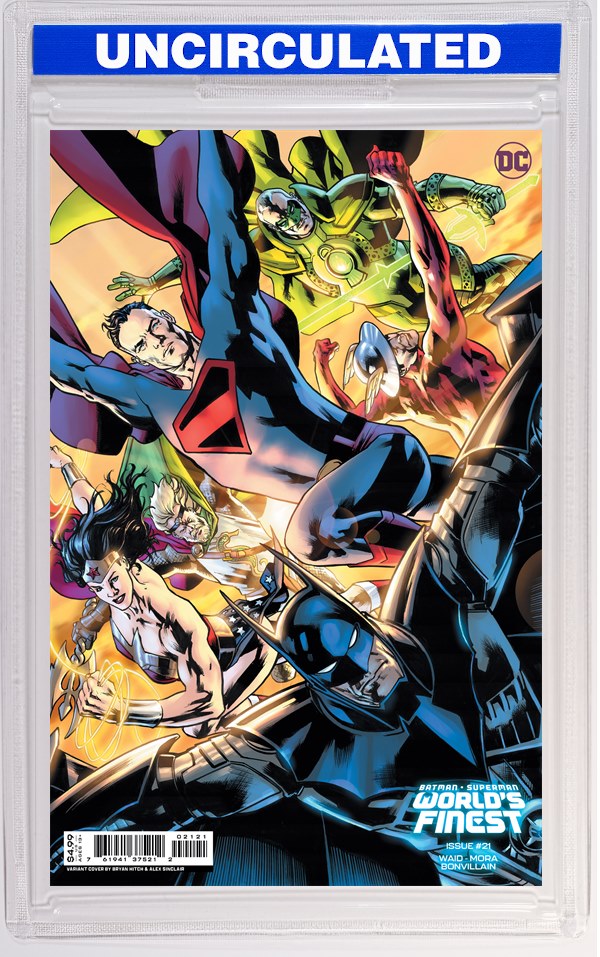 BATMAN SUPERMAN WORLDS FINEST #21 CVR B BRYAN HITCH CARD STOCK VAR
