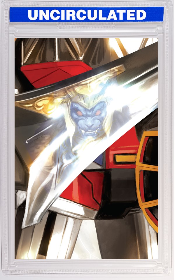 Mighty Morphin Power Rangers (2026) #5 C Megazord Card Stock Connecting Variant (Full Art, Mercado)