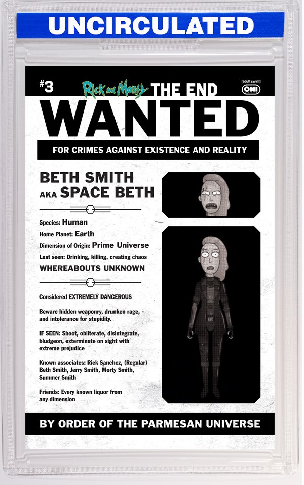 Rick And Morty The End #3 (Of 6) CVR C INC Phil Murphy Most Wanted VAR